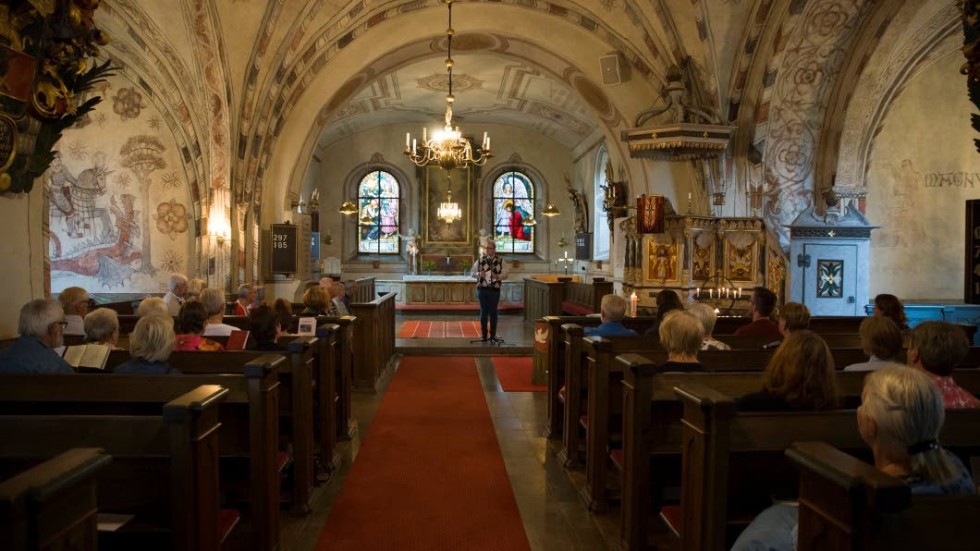 Ett 40-tal besökare lyssnade till invigningskonserten i Veta kyrka.