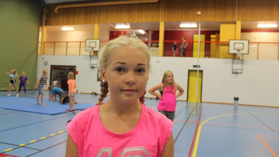 Tuva Rovaniemi-Björk tycker att det är bra med cirkusläger innan skolan börjar.