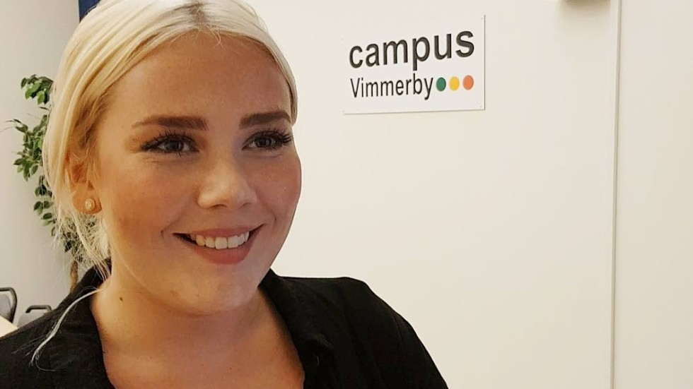 Isabella Dahlbäck har alltid velat jobba med barn. Nu räknar hon med att bli förskolelärare i Vimmerby efter utbidlningen.