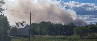 Stor skogsbrand utanför Hultsfred