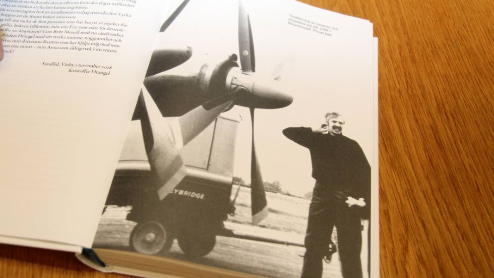Under hela livet hade Kristoffer Drangel en stor längtan efter att bli pilot, något han till slut lyckades med.