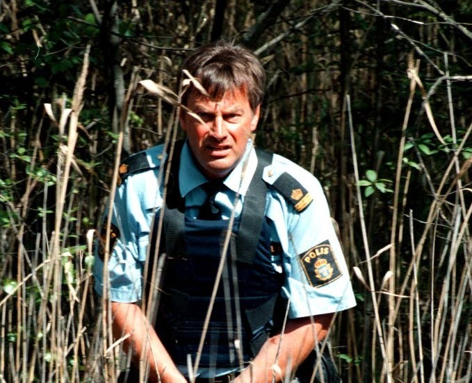 Kenneth Eklund, närpolischef i Kisa, blev beskjuten när han tog upp jakten på rånarna.