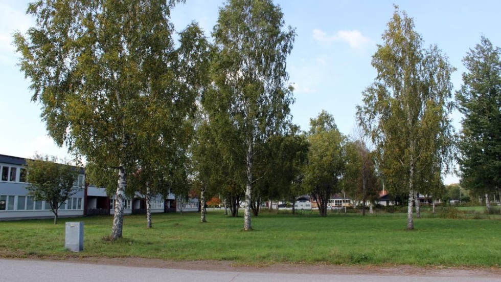 Här på Södra Långgatan i Målilla planerar AB Hultsfreds Bostäder att bygga sju nya lägenheter.