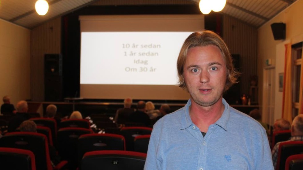 Vetenskapsjournalist Gustav Rydén Gramner föreläste om hur man förlänger livet