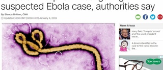 Misstänkt ebola – en världsnyhet