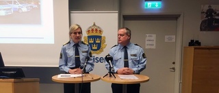 Detta sades på polisens pressträff