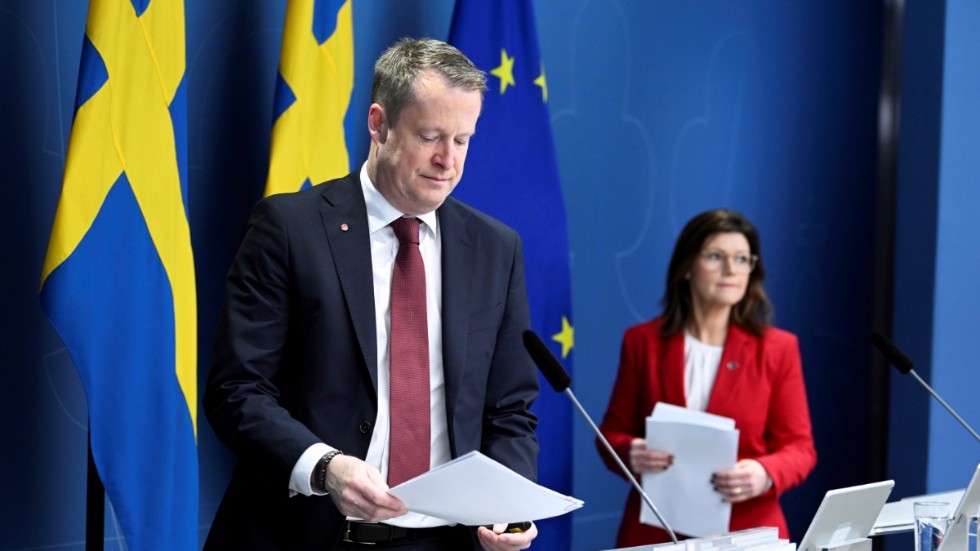 Integrations- och migrationsminister Anders Ygeman (S) och arbetsmarknadsminister Eva Nordmark (S).