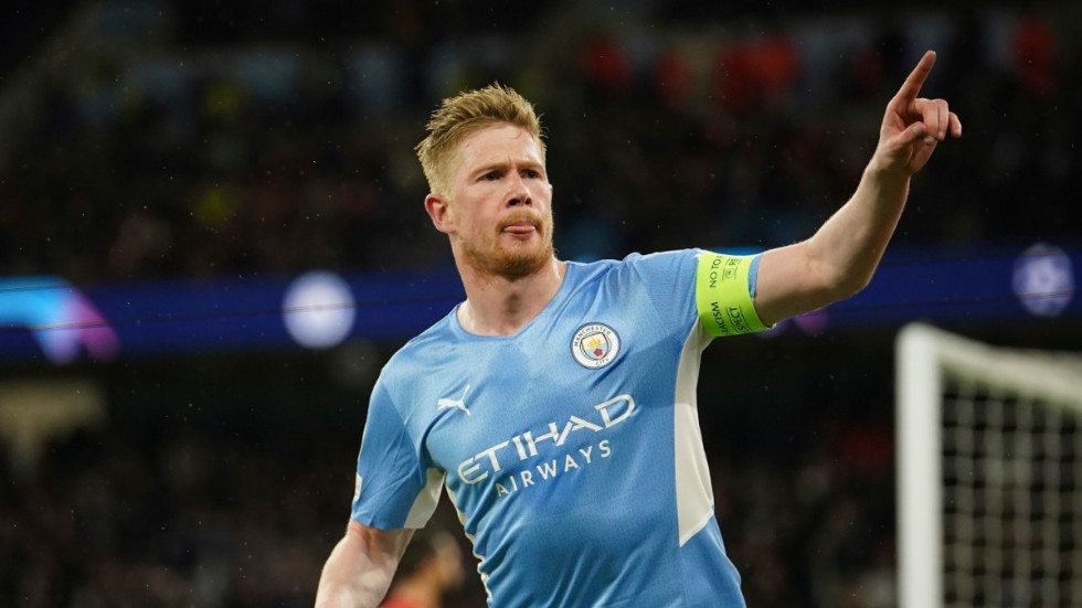 Kevin De Bruyne blev matchhjälte för Manchester City.