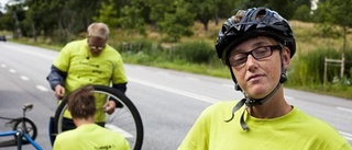 Synskadade i cykelprotest