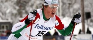 Jesper satte färg på herrloppet - men bara till "halvtid"