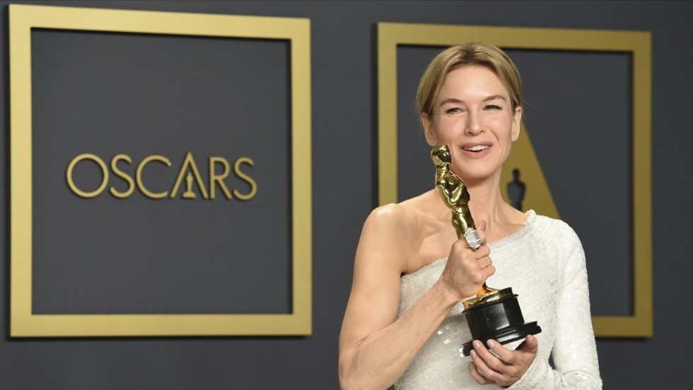 Renee Zellweger tilldelades en Oscar för bästa kvinnliga huvudroll för sin insats i "Judy" i fjol. Arkivbild.