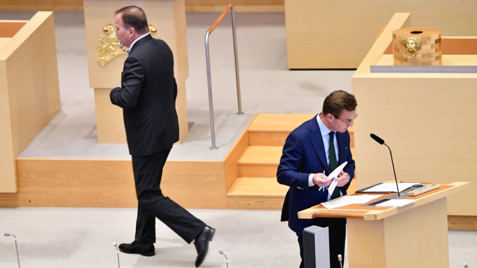 Partier som stöttar Ulf Kristersson som statsminister har fått större stöd den senaste månaden. Arkivbild.