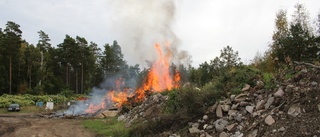 Skogsbrandslarm i Västervik var kontrollerad eld
