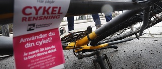 Nu ska centrala Luleå rensas på cyklar
