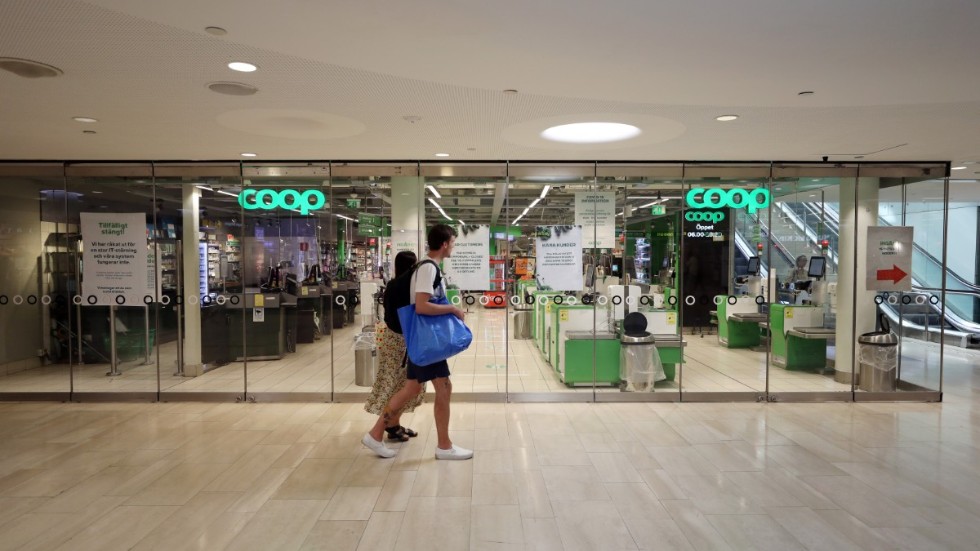 Coop tvingades stänga en majoritet av landets butiker efter en it-attack. Arkivbild.