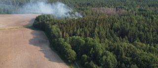 Skogsbrand i Vrinneviskogen har blossat upp igen