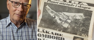 Uppsalakirurgen överlevde flygkraschen 1980: "Kände pilotens hjärnsubstans"