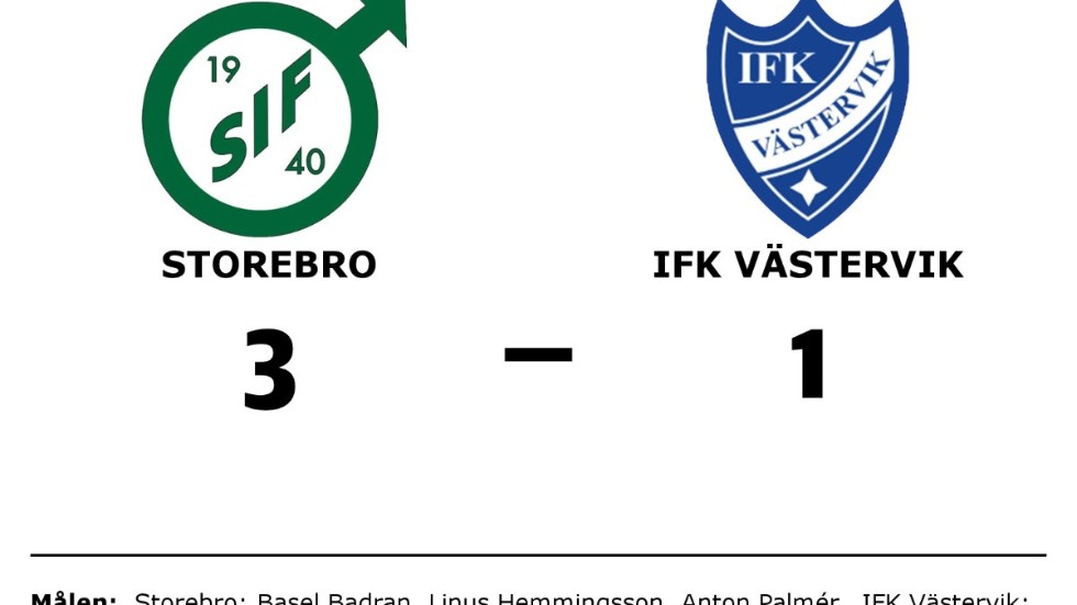 Storebro IF vann mot IFK Västervik