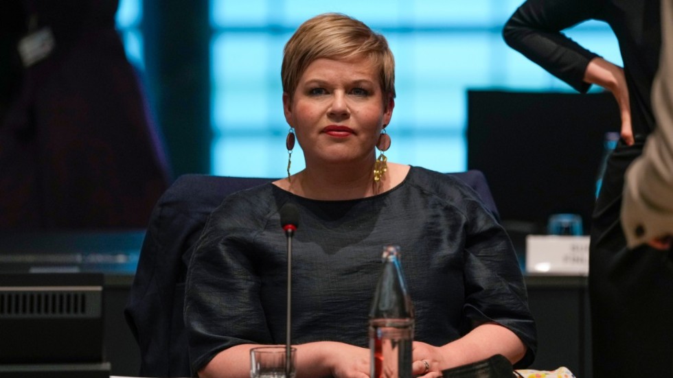 Annika Saarikko, partiledare för Centern i Finland. Arkivbild.