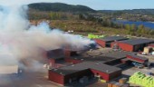 Stort räddningspådrag vid brand på sågverk 