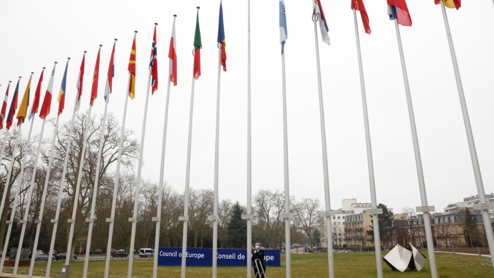 Kosovo vill att även landets flagga ska få vaja utanför Europarådets högkvarter i Strasbourg. Arkivbild.