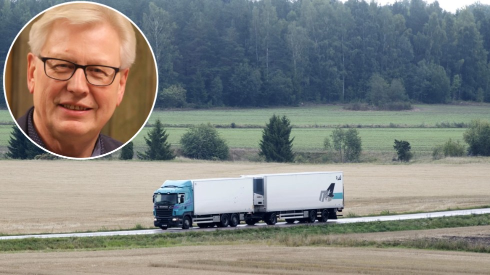 Eftersom lastbilen är helt dominerande när det gäller att frakta gods i Sverige, är en satsning på förbättrade vägar viktig för näringslivet, menar Anders Andersson (KD).