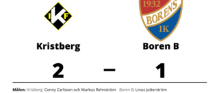 Kristberg höll undan och vann mot Boren B