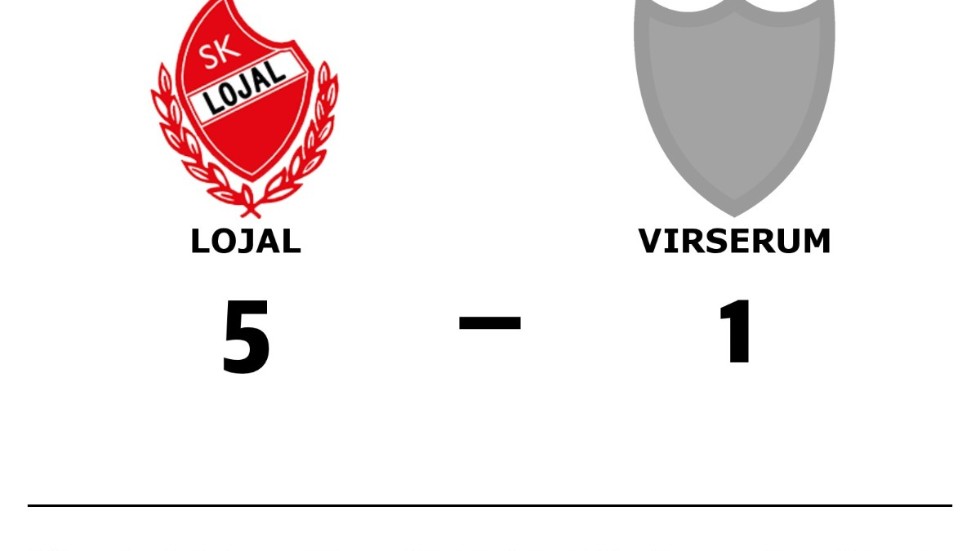 SK Lojal vann mot Virserums SGF