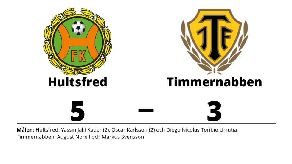 Hultsfreds FK vann mot Timmernabbens IF