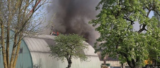 BILDER: Så ser det ut på Cementa dagen efter branden