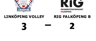 Seger för Linköping Volley mot RIG Falköping B efter avgörande i femte set