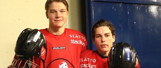 Hockeytalanger bakom galler