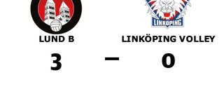 Lund B vann i tre raka set hemma mot Linköping Volley