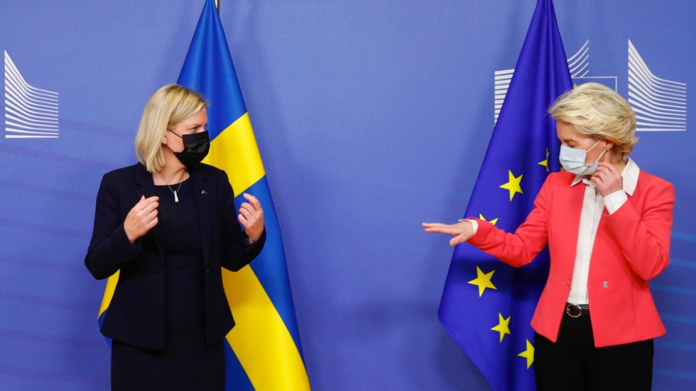 Statsminister Magdalena Andersson träffade EU-kommissionens ordförande Ursula von der Leyen i Bryssel i fredags. Nu ska hon delta i sitt första EU-toppmöte som regeringschef. Arkivfoto.