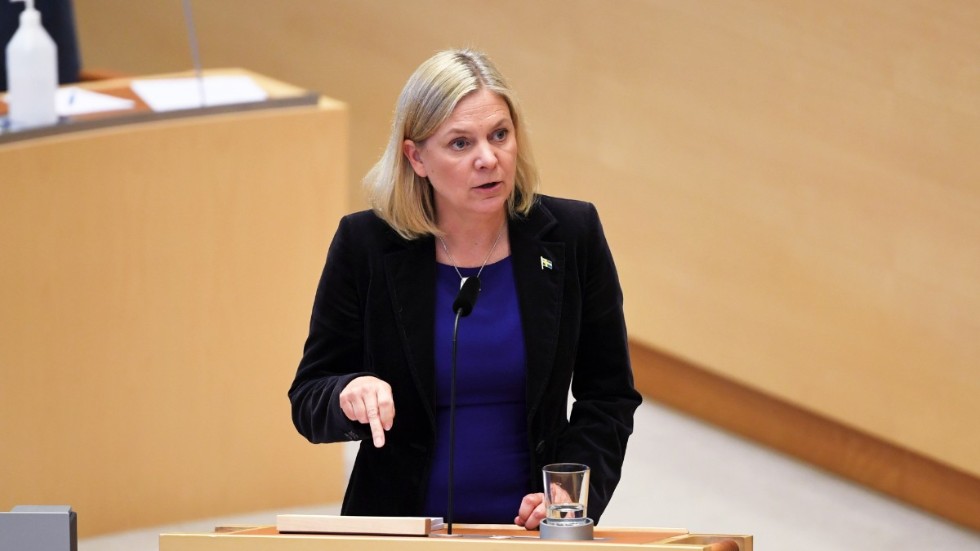Magdalena Andersson presenterar sin nya regering.