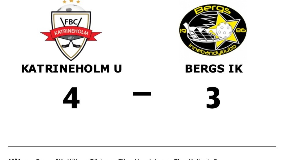 FBC Katrineholm U-lag vann mot Bergs IK