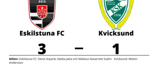 Eskilstuna FC segrare hemma mot Kvicksund
