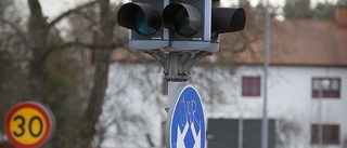 Trafikljuset i Torshälla utgör en trafikfara
