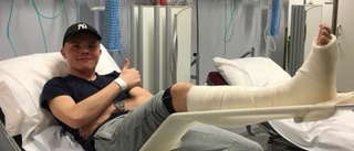16-årige Citytalangen bröt ben i foten