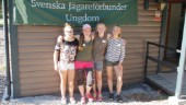 Läger för unga jägare lockar fyra tjejer till Klinkeboda