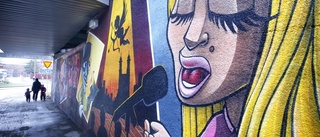 Färgsprakande graffiti lyser upp tunnel i Eskilstuna