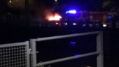 Bil i brand i centrala Gnesta