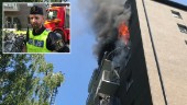 Fullt utvecklad lägenhetsbrand i Luleå – styrka från Piteå på plats • Kvinna förd till sjukhus: "Skakade i hela kroppen"