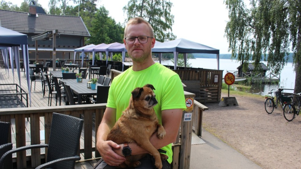 "Vi är redan en barnvänlig restaurang men nu kommer vi att bli ett barnparadis", säger ägaren Hampus Thorstensson om satsningen. Vimmerby camping driver han tillsammans med sambon Elisabeth Wolmeryd.