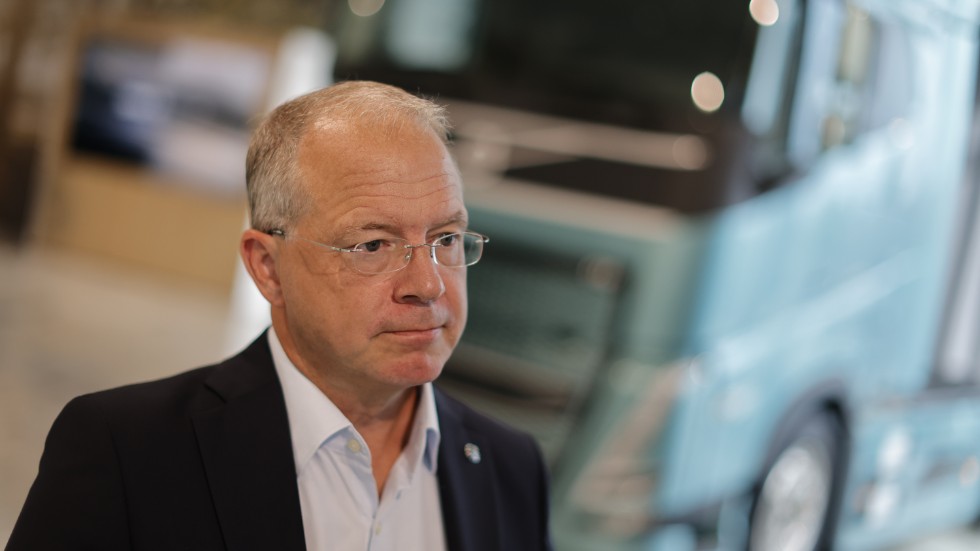 Lastbilskoncernen AB Volvo, med vd Martin Lundstedt, rapporterar nya kvartalssiffror. Arkivbild.