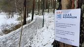 Populär gångstig i Luleå stängs av i flera veckor
