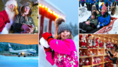 Hit flyger turisterna 220 mil – för en stund med jultomten
