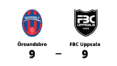 Örsundsbro och FBC Uppsala delade på poängen