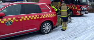 Räddningstjänsten larmades till villa efter brand