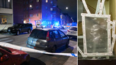 Skott mot lägenhetsdörr på Smedjegatan